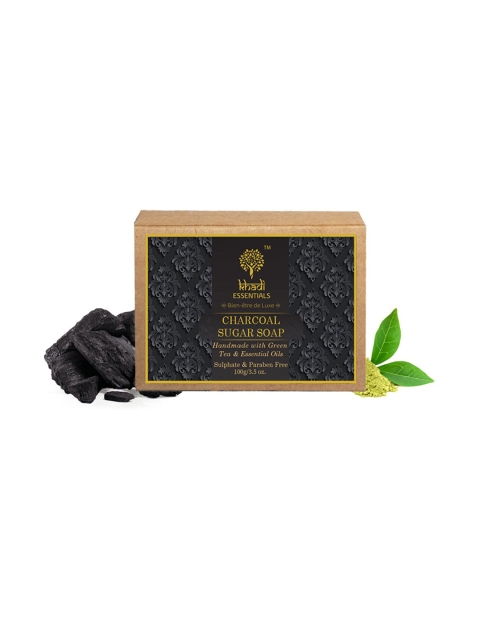 

KHADI ESSENTIALS Unisex Black Charcoal Sugar Soap 100g