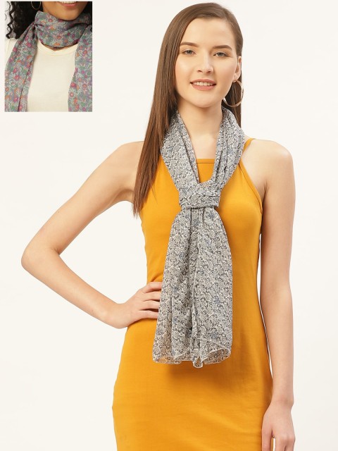 

Trend Arrest Women Pack Of 2 Printed Scarves, Off white
