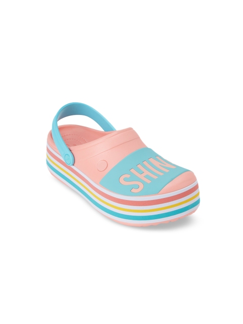 

Crocs Women Pink & Blue Crocband Clogs