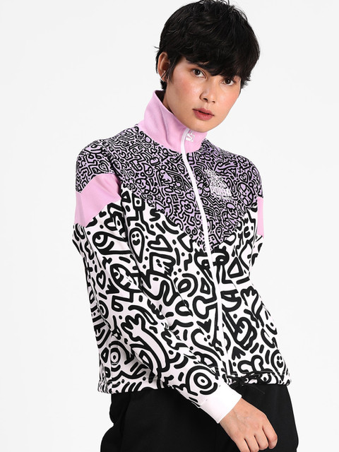 

Puma Women White Printed Tailored Jacket