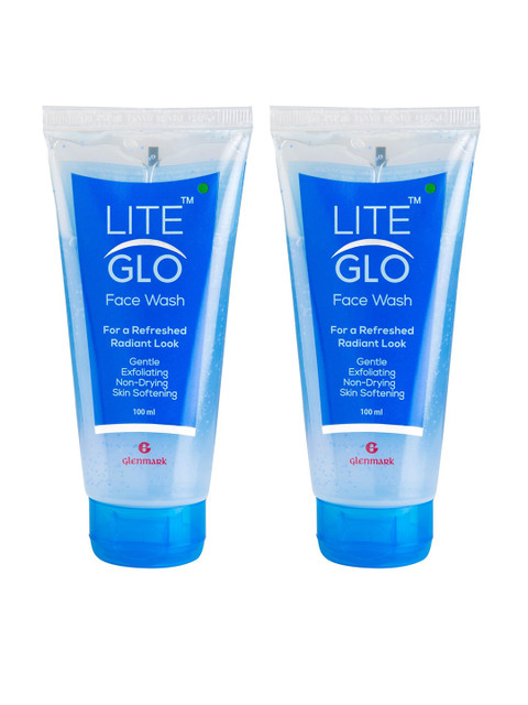 

LITE GLO Set Of 2 Face Wash 100 g Each, Transparent