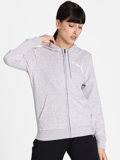 

Puma Women Grey Solid Sporty Jacket