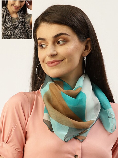 

Trend Arrest Women Pack Of 2 Printed Scarves, Blue
