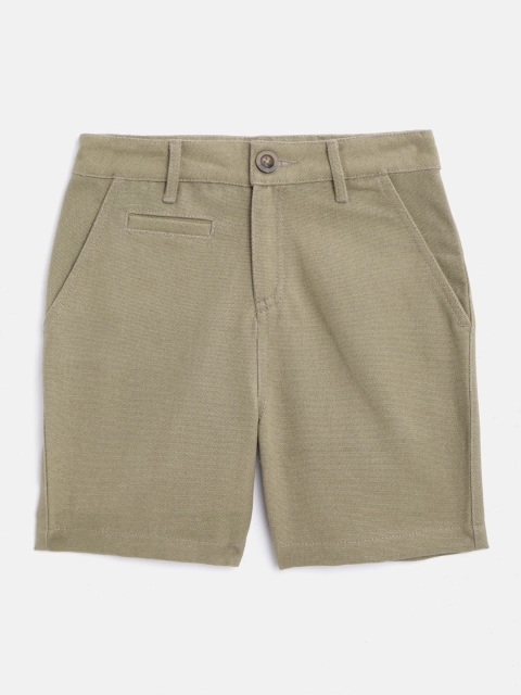 

Cherry Crumble Boys Brown Solid Regular Fit Regular Shorts