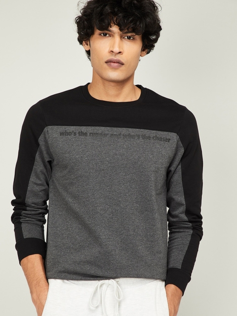 

Fame Forever by Lifestyle Men Grey Colourblocked Sweatshirt