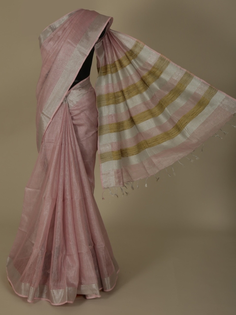 

Pothys Mauve Solid Pure Linen Saree