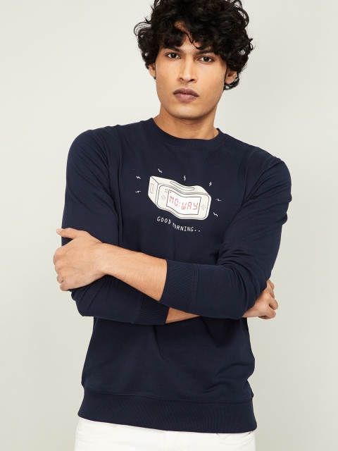 

Fame Forever by Lifestyle Men Navy Blue Printed Sweatshirt