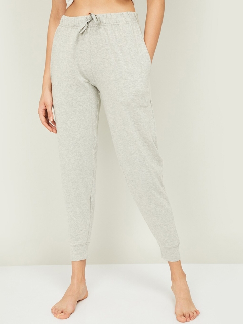 

Ginger by Lifestyle Women Grey Melange Solid Lounge Pants