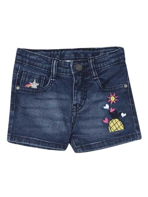 

Cherokee Girls Blue Washed Slim Fit Denim Shorts