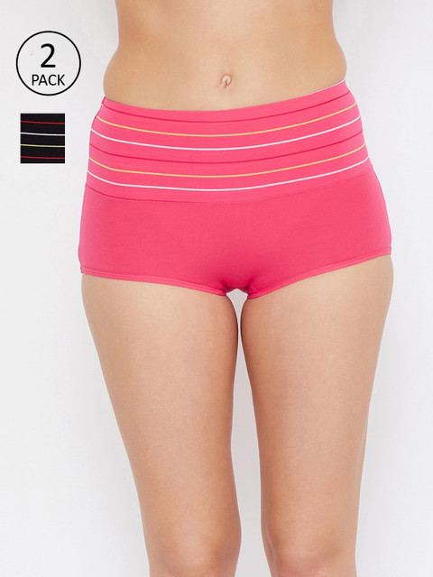 

SECRETS BY ZEROKAATA Women Pack Of 2 Assorted Woven Hipster Briefs SZPTY2076