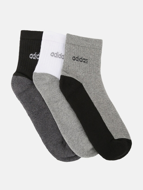 

ADIDAS Men Pack of 3 Assorted Ankle-Length Socks