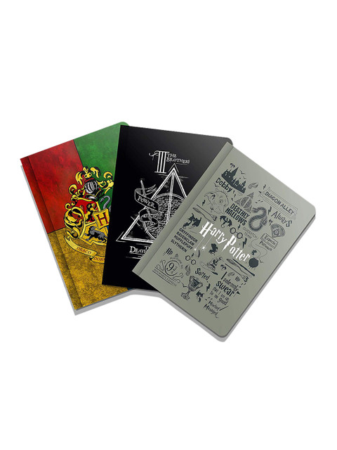 

MC SID RAZZ Set Of 3 Grey & Black Harry Potter Binded Notebook