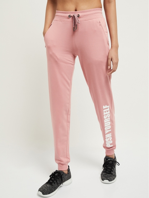 

max Women Pink Regular Fit Printed Joggers