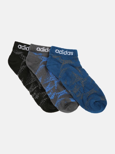

ADIDAS Men Pack of 3 Assorted Ankle-Length Socks