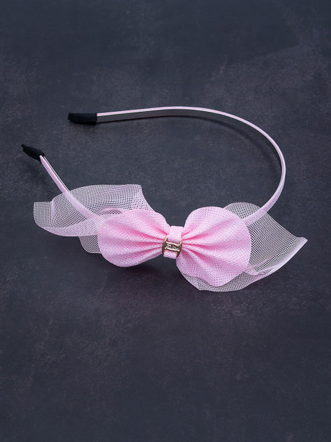 

Golden Peacock Pink Lace Leaf Style Hairband