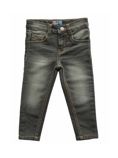

Kid Studio Boys Grey Tapered Fit Mid-Rise Clean Look Jeans