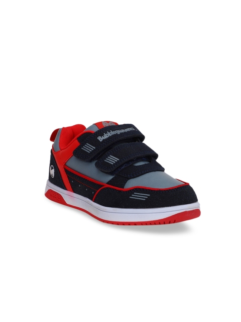 

Bubblegummers Boys Blue & Grey Colourblocked Sneakers