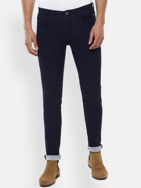 

V Dot Men Navy Blue Slim Fit Mid-Rise Clean Look Jeans