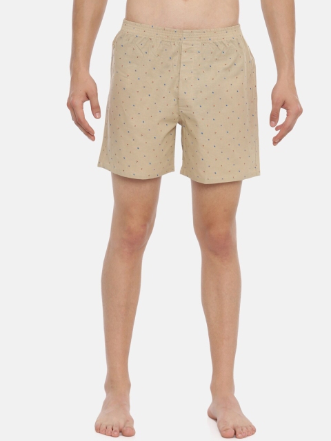 

IVOC Men Beige & Blue Printed Pure Cotton Boxers IOMBS02SC03L35-4209A