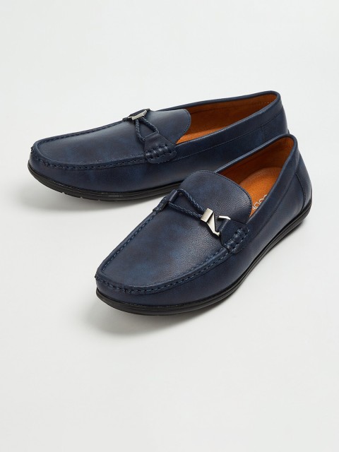 

CODE by Lifestyle Men Navy Blue Solid Formal Loafers