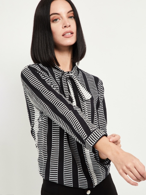 

max Women Black Printed Top