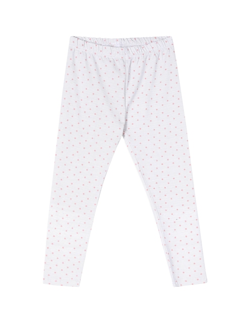 

Cherokee Girls Off-White & Grey Striped Leggings