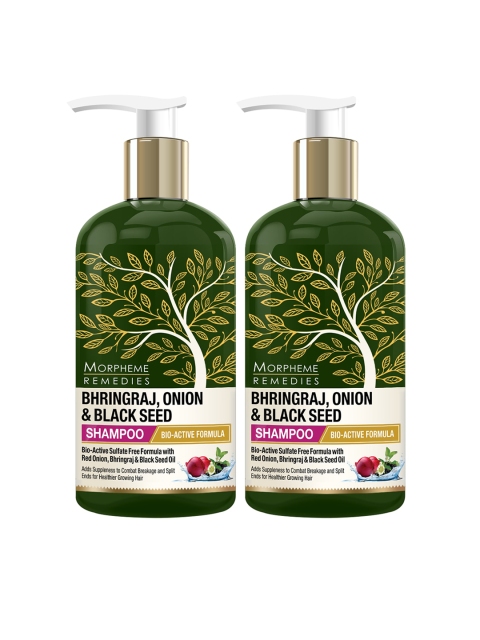 

Morpheme Pack of 2 Remedies Hair Shampoo 600ml, Green