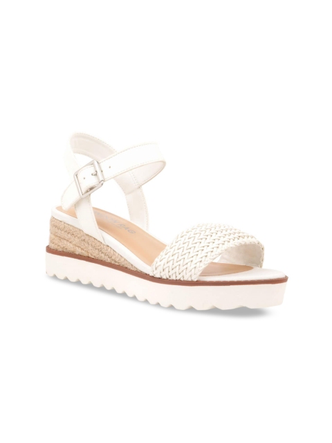 

London Rag Women White Solid Wedges