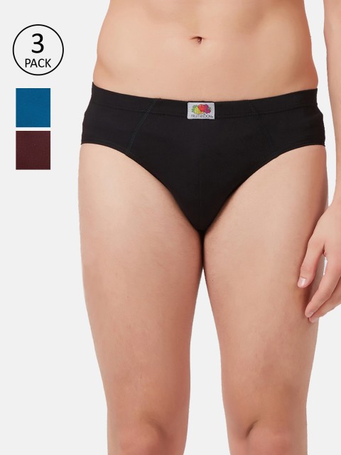 

Fruit of the loom Men Pack Of 3 Assorted Solid Brief MHB01-3P-A1S3