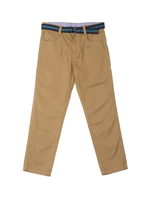 

Cherokee Boys Khaki Regular Fit Solid Chinos