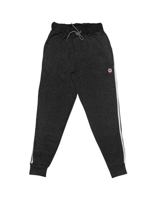 

Todd N Teen Boys Charcoal Grey Solid Slim-Fit Joggers
