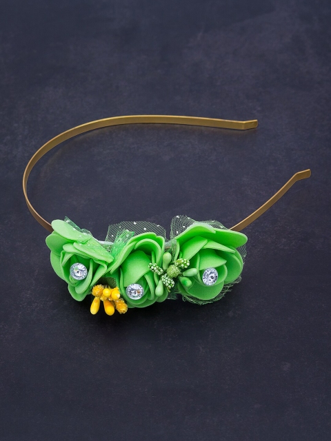 

Golden Peacock Gold-Toned Embellished Hairband