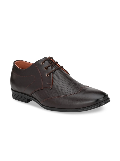 

Azzaro Black Men Brown Solid Formal Derbys