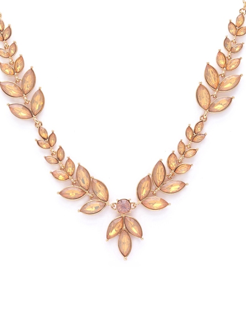 

Globus Women Gold & Pink Statement Necklace
