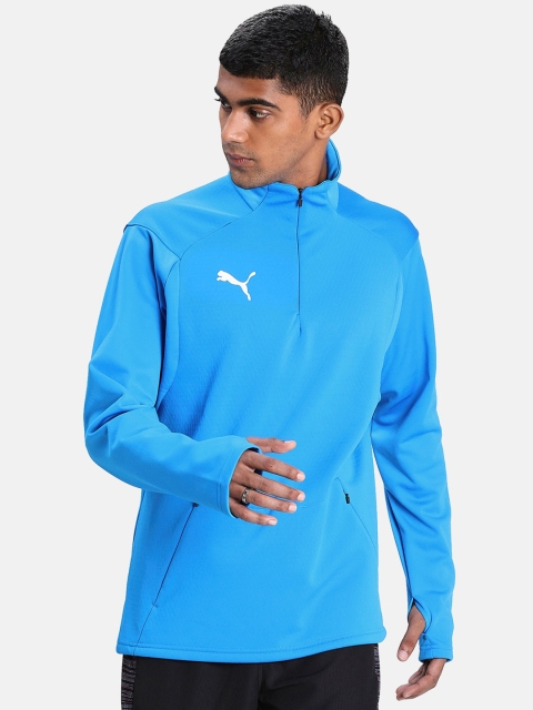 

Puma Men Blue Solid LIGA Training Fleece Sporty Jacket