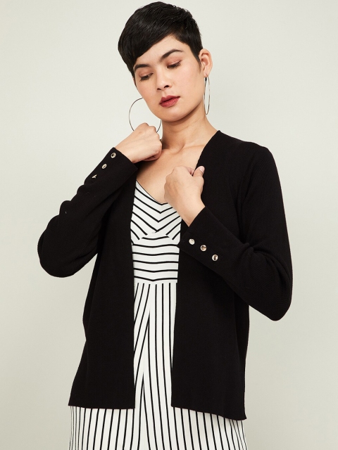 

CODE by Lifestyle Women Black Solid Shrug