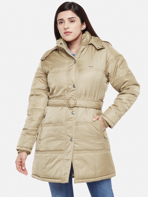 

Kosha Women Beige Solid Water Resistant Puffer Jacket