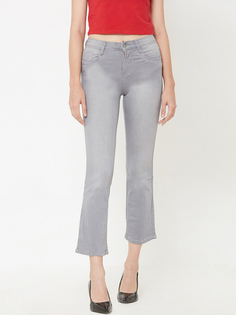

Kraus Jeans Women Grey Skinny Fit High-Rise Clean Look Stretchable Jeans