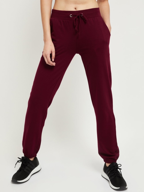 

max Women Purple Regular Fit Solid Joggers