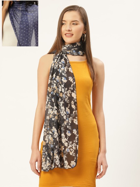 

Trend Arrest Women Pack Of 2 Printed Scarves, Blue