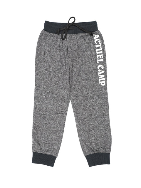 

Actuel Boys Black & Grey Solid Joggers