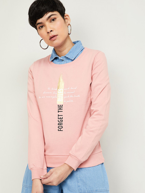 

Fame Forever by Lifestyle Women Pink Printed Sweatshirt