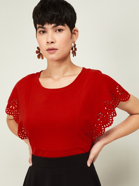 

CODE by Lifestyle Women Red Solid Top