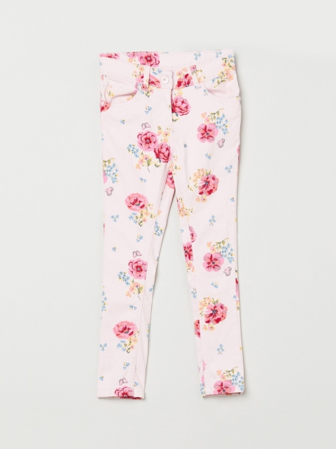

max Girls Pink Regular Fit Printed Regular Trousers