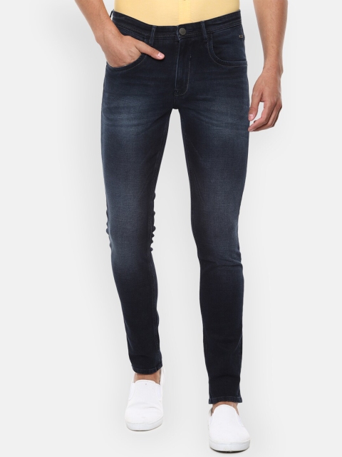 

V Dot Men Navy Blue Slim Fit Mid-Rise Clean Look Jeans