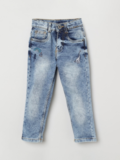 

max Boys Blue Slim Fit Mid-Rise Clean Look Jeans