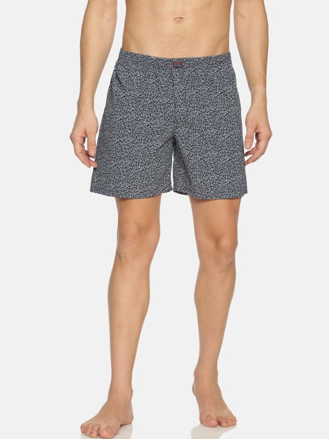 

IVOC Men Black & White Printed Pure Cotton Boxers IOMBS02SC03L35-4318