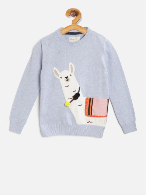 

Cherry Crumble Infants Lavender & White Printed Pullover Sweater