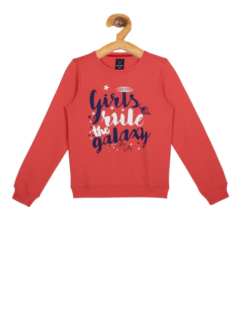 

Allen Solly Junior Girls Orange Printed Sweatshirt