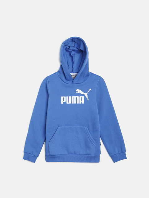 

Puma Boys Blue Essentials Hoody B Brand Logo Bomber Jacket
